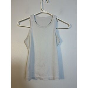 Alo Ribbed Tank Top Women's Sz Small Off White Casual Athletic